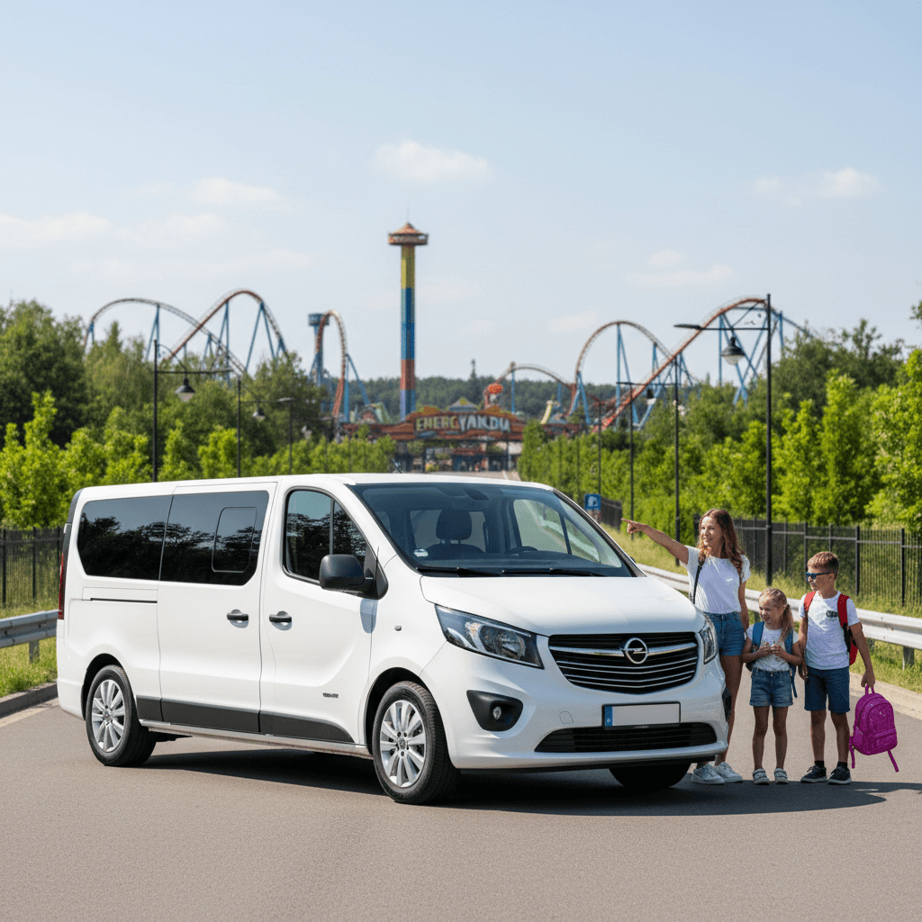 Z Jędrzejowa i Kielc do Energylandii busem 9-osobowym – jak dobrze zaplanować jednodniowy wyjazd